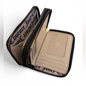 Juicy Couture Cream Zip-Around Wallet